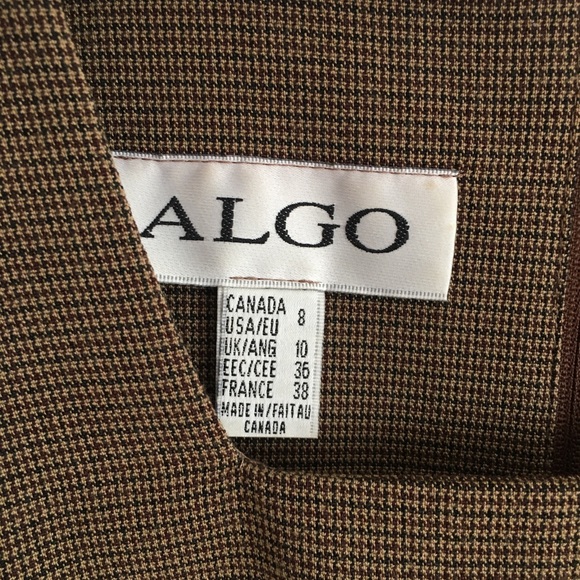 Classy Brown & Black Algo Dress - Picture 2 of 5